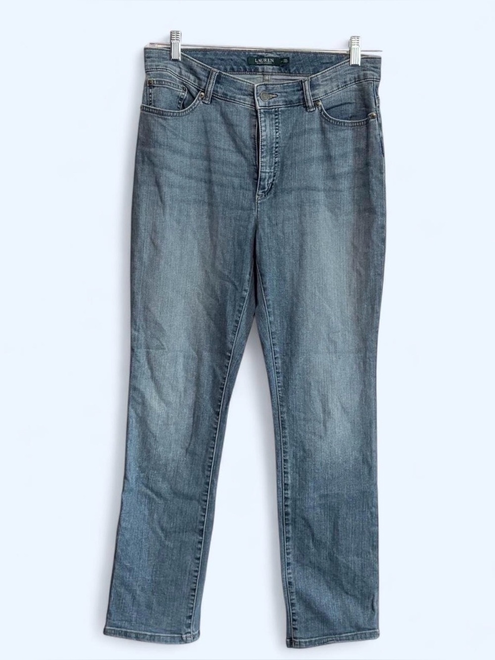 Lauren Ralph Lauren Light Blue Straight-Leg Jeans